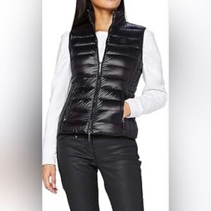 SAM. black puffer vest